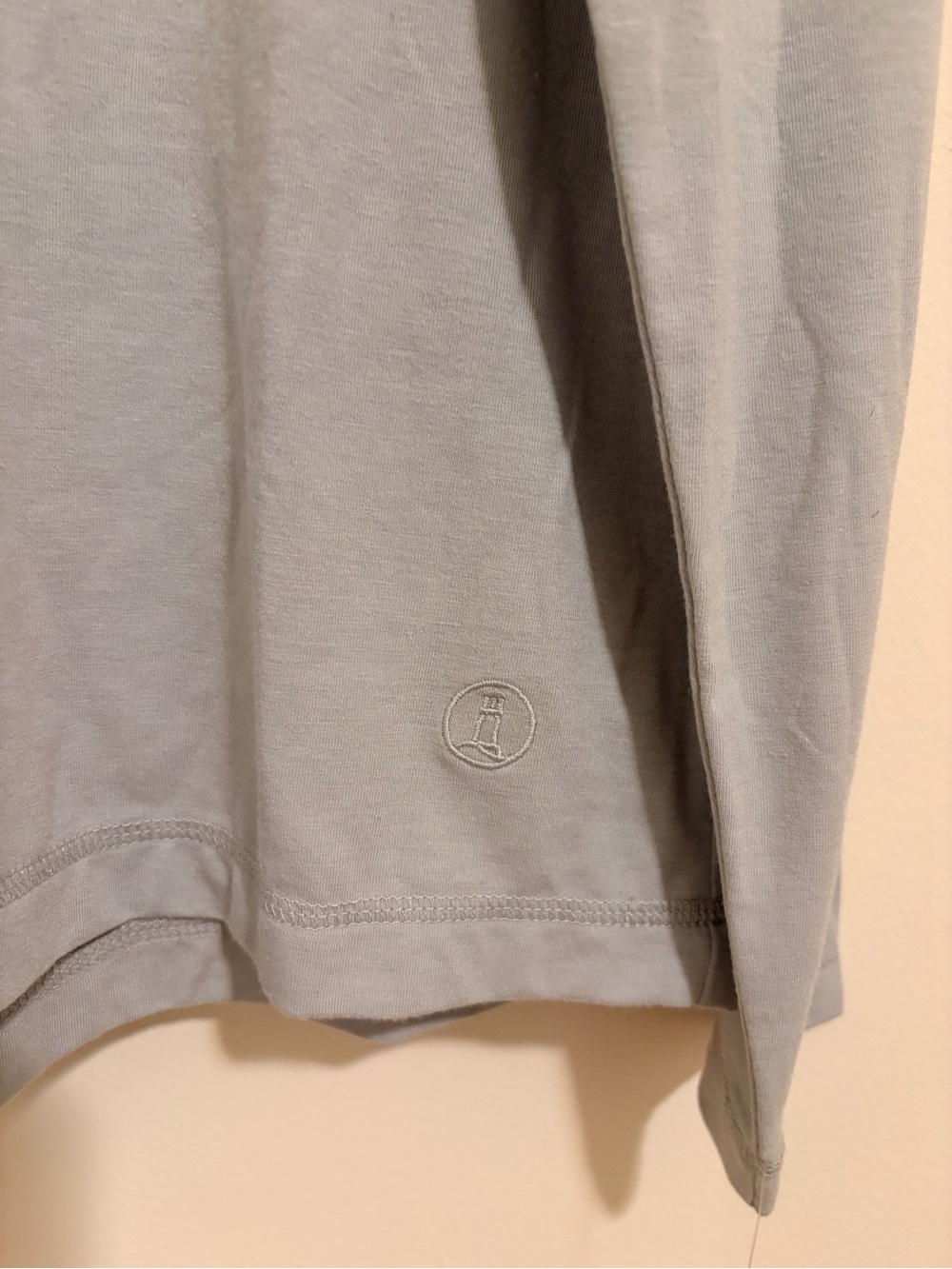 Lands' End UPF 50 Sun Hoodie Rash Guard Light Grey - Picture 2 of 6